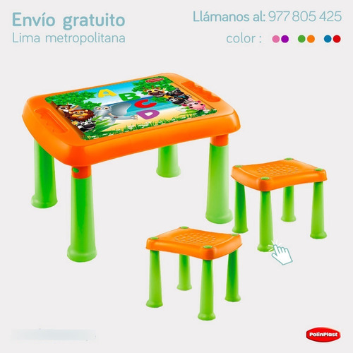 Mesa Decorada Para Niños Polinplast