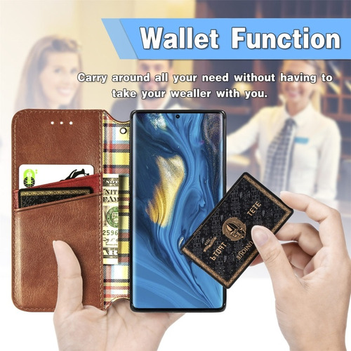 Funda Con Patrón De Cuadrícula 3d Para Zte Axon/nubia