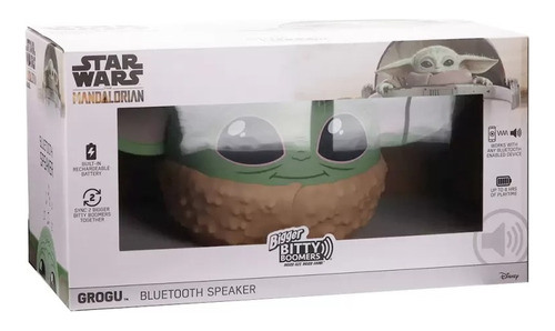 Bigger Bitty Boomers Bocina Bluetooth Star Wars Mandalorian Color Verde Claro