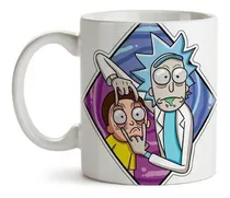 Comprar Caneca Rick And Morty Olhos Abertos Netflix Branca Oferta