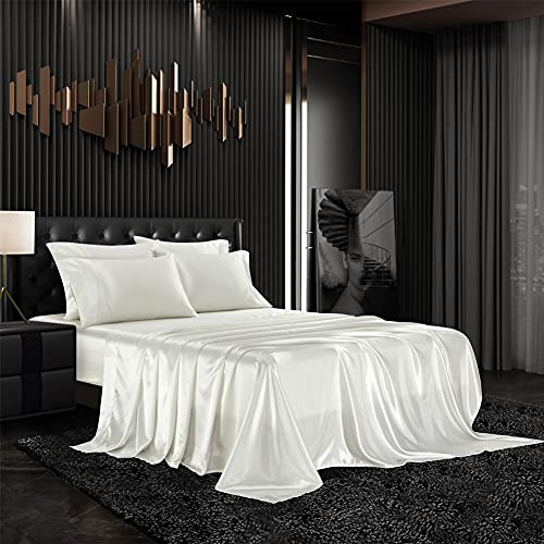 Sábanas Y Fundas - 4 Piece Twin Size Bed Sheet Pillowcases S