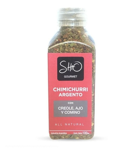 Imagen 1 de 3 de Chimichurri Argento Kosher Apto Vegano Shio Gourmet Titanweb