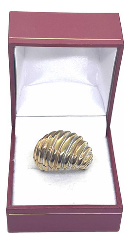 Anillo Acero Dorado .