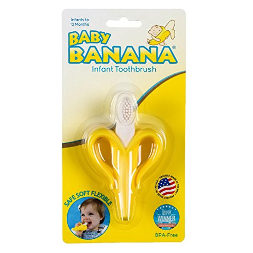 Cepillo De Dientes Bebés Yellow Banana Fácil De Sujet...