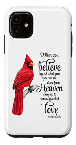 Carcasa  Inal Red Bird Sign From Heaven Angel Para  11