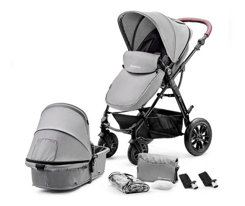 Kinderkraft Coche Paseo 2 En 1 Moov Gris