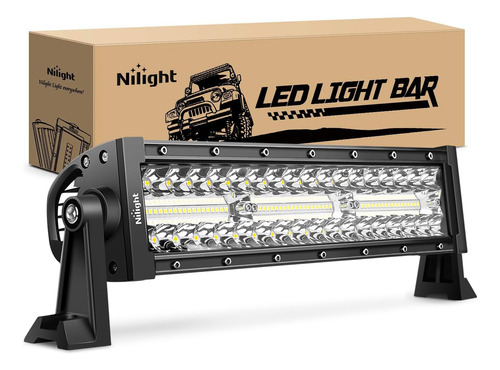 Nilight Barra De Luz Led De 13.5 Pulgadas, Combo De Inundaci