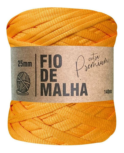 Fios De Malha Para Croche Linha Premium Artesanato 27 Cores Cor Mango Fio Malha Croche