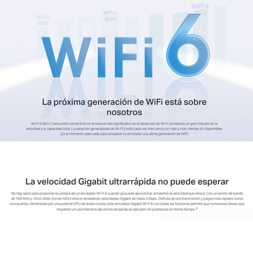 Imagen 4 de 10 de Router Tp Link Archer Ax53 Wi-fi 6 Gigabit Dual Band Ax3000