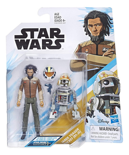 Figura Star Wars Jarek Yeager Articulada Con Droide Bucket