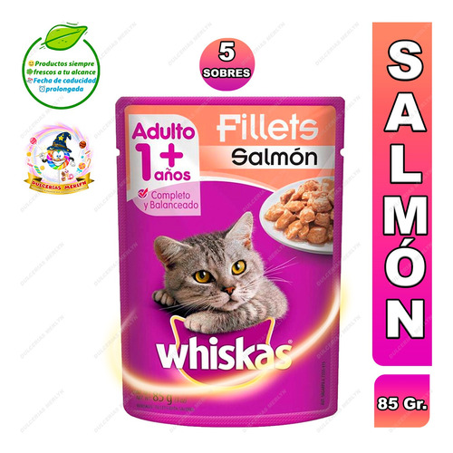 Alimento Gatos Whiskas Salmon 85g