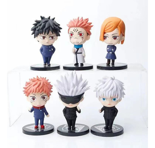 Anime Jujutsu Kaisen Q Versión Mini Figuras 6 Unids/set
