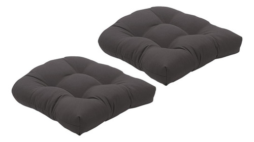 2 Piezas De Almohadillas De Asiento De Silla De Gris Oscuro