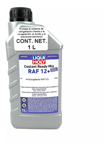 Anticongelante Coolant Ready Mix Raf 12+ De 1 L Liqui Moly