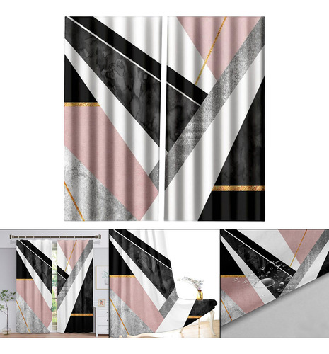 Cortinas De Ducha Bañeras Cortina De Ducha Negro Rosa