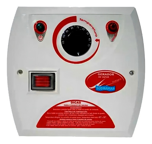 Sauna Vapor Sodramar 15kw 220v Trif + Quadro Analógico 25m