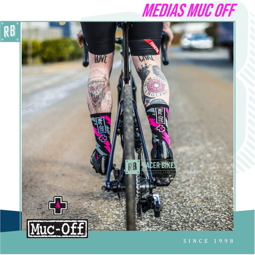 Imagen 3 de 10 de Medias Ciclismo Bicicleta Muc Off Negro - Racer Bikes