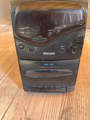 Minicomponente Philips Mc 130 A Revisar Bien. Sin Parlante (Usado)