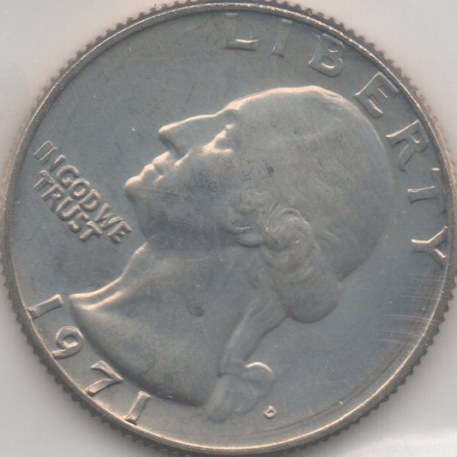 1971 D Washington Quarter 25c Centavos Ms Moneda Proof Gem A