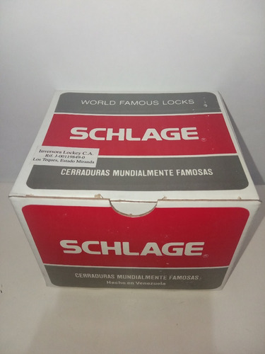 Cerradura Doble Schlage B162 Con 2 Llaves Acabado 606