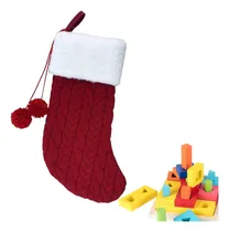 Comprar Medias Navideñas De Punto Medias Para Árbol De Navidad Calce