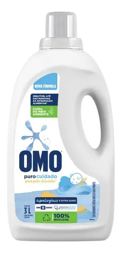 Omo Puro Cuidado Líquido - Galão - 3 L - Unidade - 1 - 1