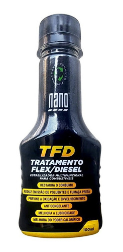 Nano Tfd Tratamento Álcool Flex Diesel 100ml Estabilizador