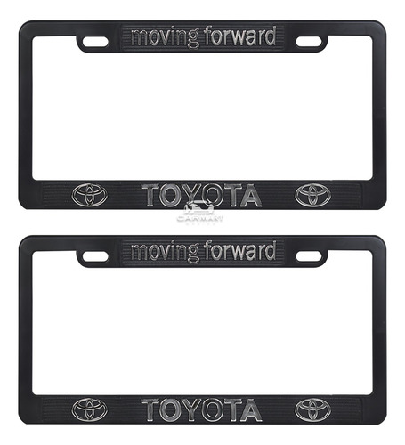 Marcos Porta Placas Plástico Negro Letra Cromada Toy0t4