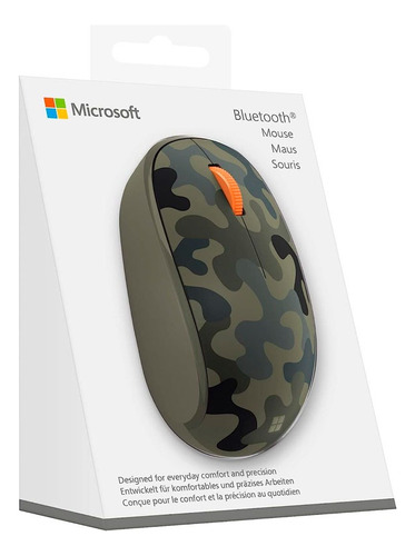 Mouse Microsoft Inalambrico Bluetooth Color Camuflaje Bosque