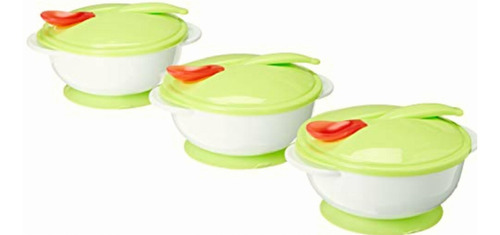 Stay Put Baby Suction Feeding Bowl Set With Thermo-sensitive