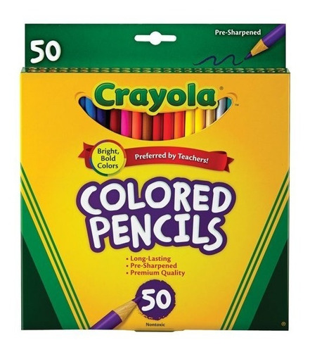 Creyones Marca Crayola. Caja De 50 Unidades