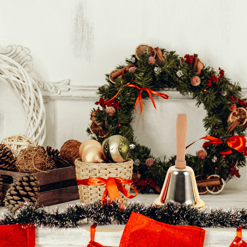 Nuevo Sonajero Navideño For Decoración Navideña, 4 Unidades
