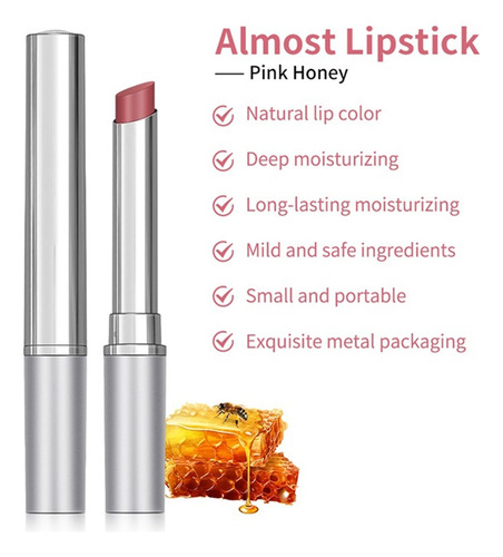 Lápiz Labial Transparente Hidratante De Color X Na 8001