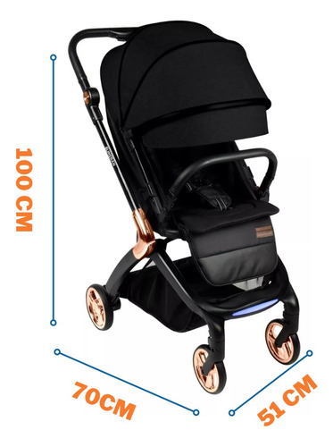Imagen 6 de 8 de Coche Cuna Bebe Compacto Bumeran Mega Baby 360º Con Huevito