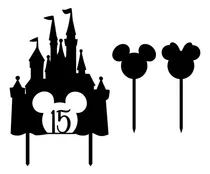 Comprar 1 Topper Adorno Torta Castillo Disney 12 Topper Cupcakes A Elección Hada