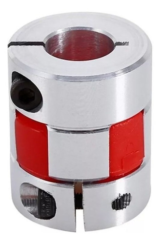 Kit 2 Acoplamento Flexível 25/30 Red Furos 6.35x10mm 35kgf