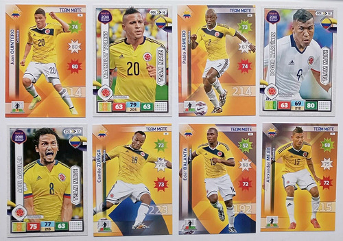 Cartas Colección Fútbol Colombia James Falcao Soccer Gol