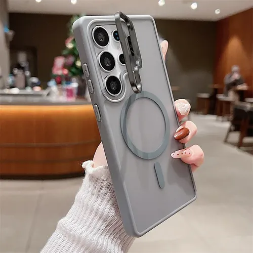 Funda Mate Magnética Para Samsung S26 Ultra Plus Fe S23 Uso Rudo Con Soporte De Metal Y Protector De Cámara
