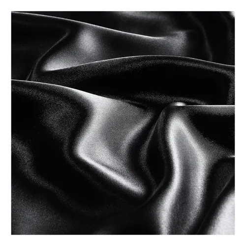 Funda Para Almohada En Satin Anti Frizz Cuida Cabello Negro