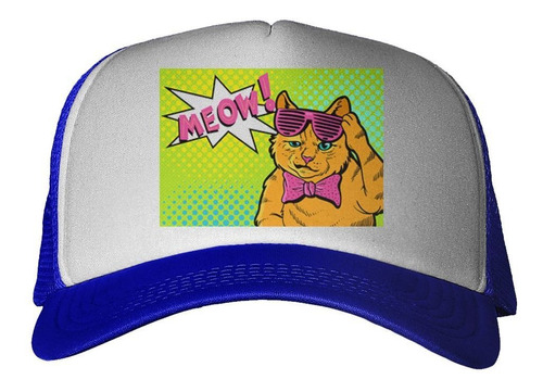 Gorra Gato Con Anteojos Popart Meow