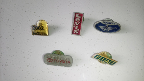 Pin Coleccion Coca Cola Toyota Levis Fiat Dokers 