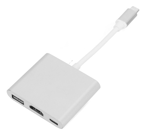 Adaptador Multipuerto Usb C 3 En 1 Tipo C Usb3.0 A Hd Multim