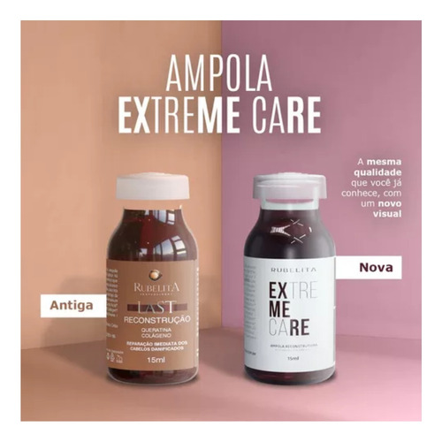 Kit Ampolas Cabelos Danificados Tratamento Rubelita Beleza