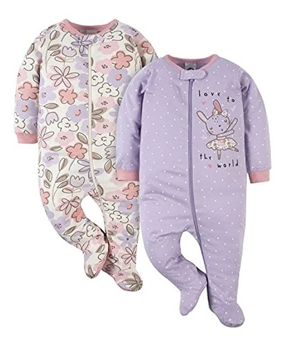 Ropa Para Bebé Paquete De 2 Pijamas De Algodón Talla 3-6m