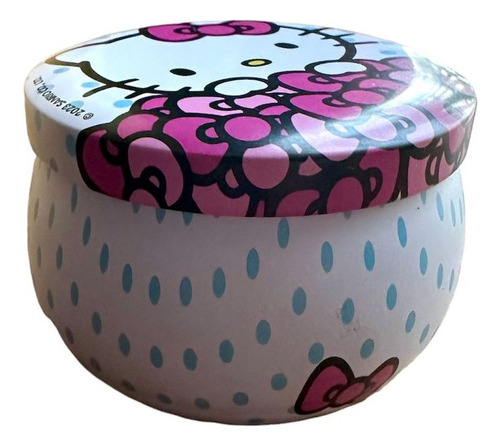 Mini Contenedor Lata Metálico Redondo Hello Kitty Sanrio