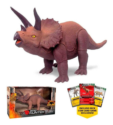 Dinossauro Triceratops Jurassic Mielle Marrom - B214