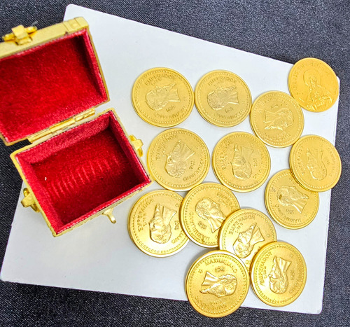 Moneda Maximiliano Emperador Laminado De Oro 14k (Usado)