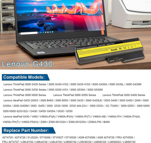 Baterial L08l6y02 Para Lenovo Ideapad G550 G430 Z360 B460