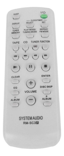 Control Remoto De Audio Para Sistema Sony Cd Hifi Rm-sc3 Rm-