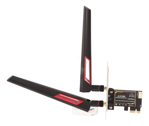 Tarjeta De Red Pcie De 2400 Mbps Para Intel Ax200 802.11ax W